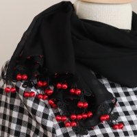 CHERRY 【Made to order 受注製作】シフォンストール「チェリー」ブラック