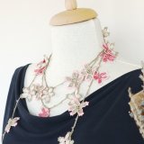 OUTLET ラリエット「桜」フレンチ・ローズ